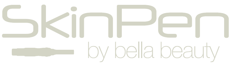 Skinpen logo med teksten SkinPen by bella beauty